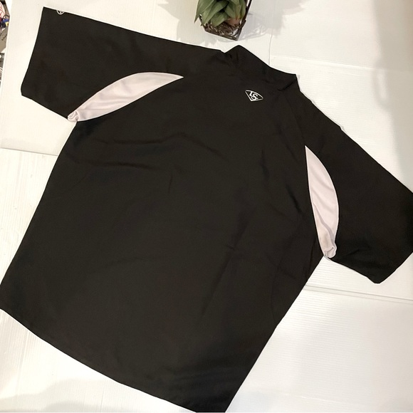 Mens Louisville Slugger Tech Apparel Batting Cage Pull-Over Top 1/4 zip Front - Picture 2 of 13